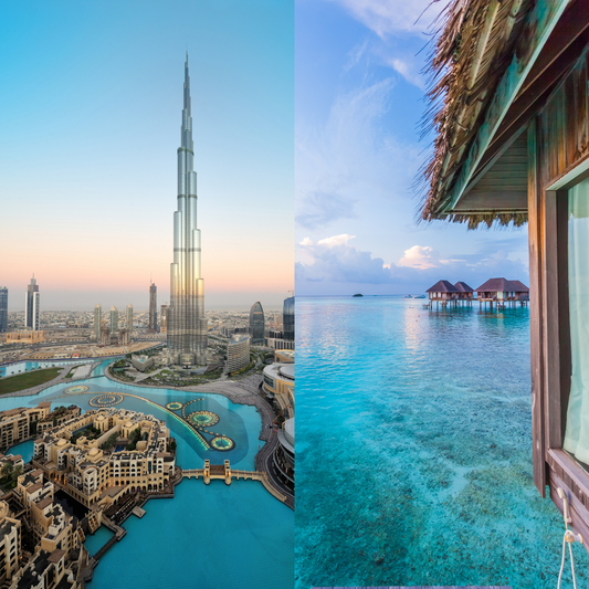 Honeymoon-Kombireisen: Dubai x Malediven, Südafrika x Mauritius & mehr