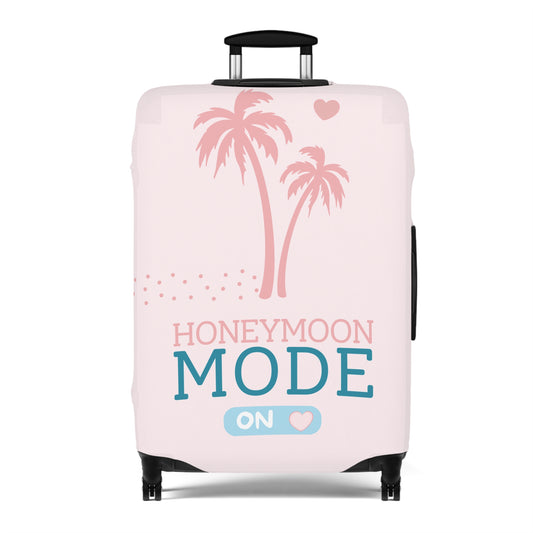 🧳 Honeymoon Mode Kofferhülle – Stretch Luggage Cover | Rosa