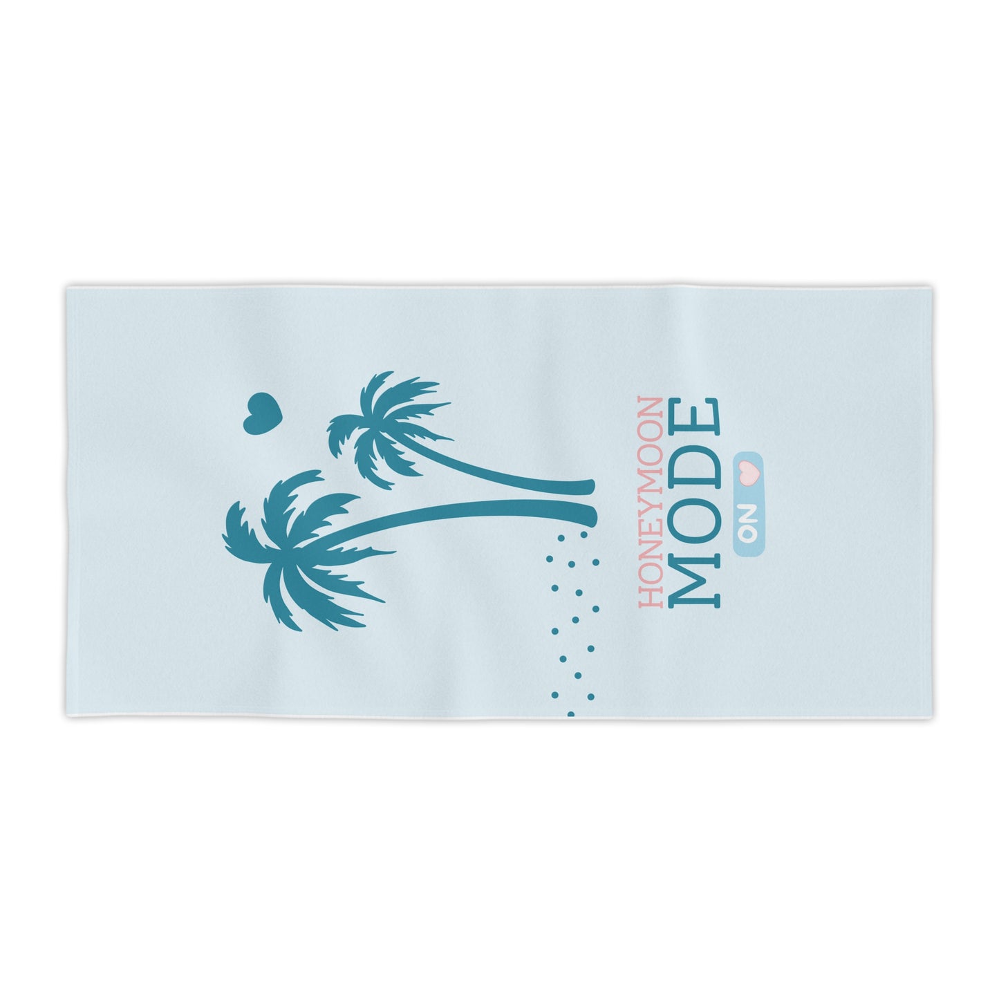 🏖️ Honeymoon Mode Premium-Strandtuch – Türkis