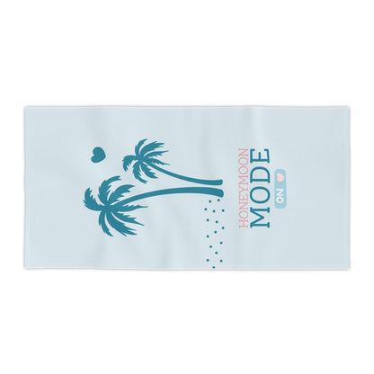 🏖️ Honeymoon Mode Premium-Strandtuch – Türkis
