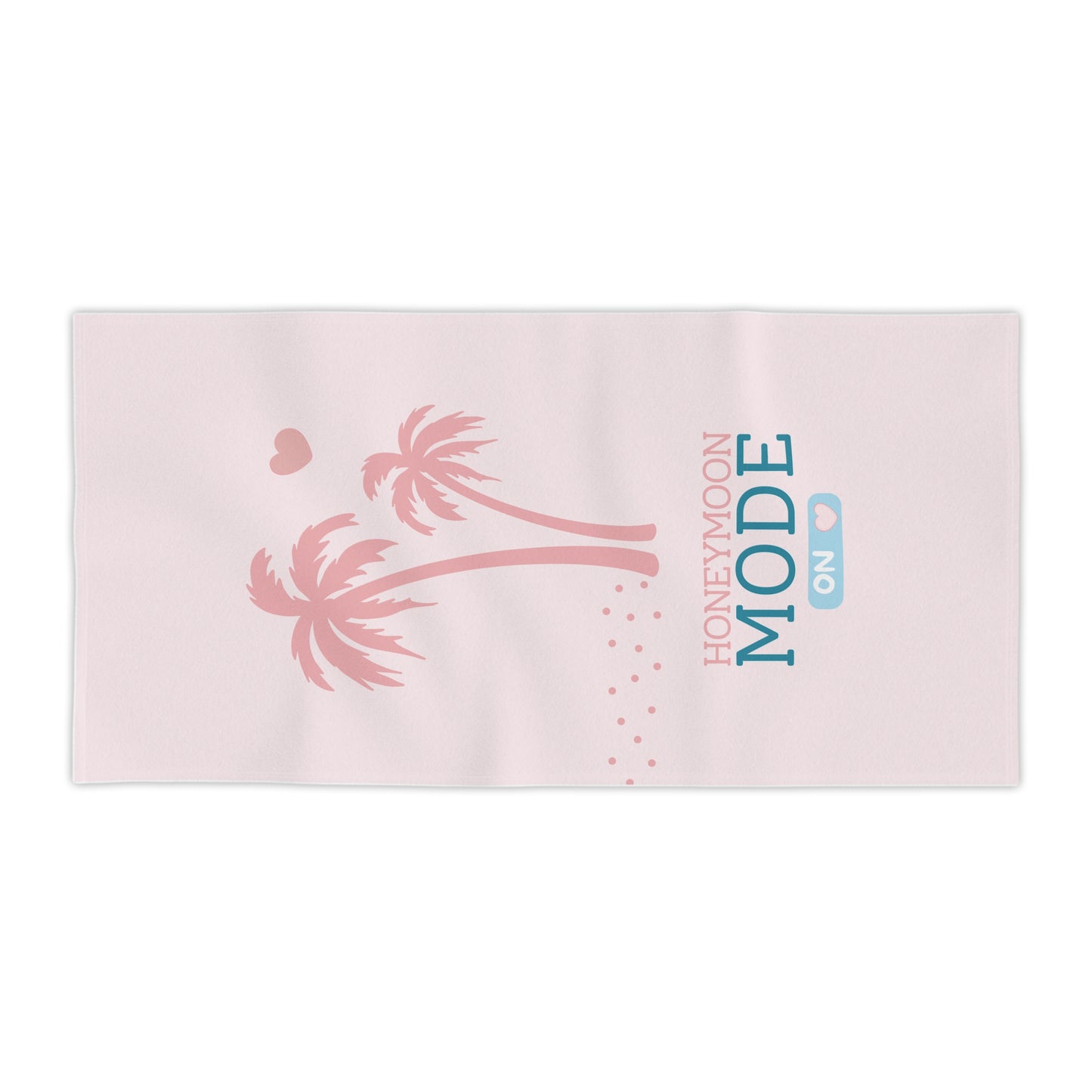 🏖️ Honeymoon Mode Premium-Strandtuch – Rosa