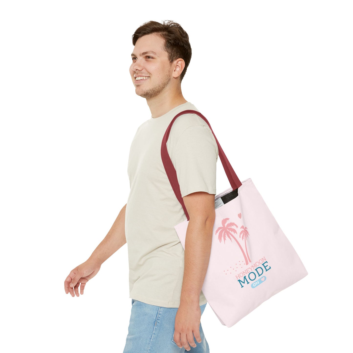 👜 Honeymoon Mode On Strandtasche – Rosa
