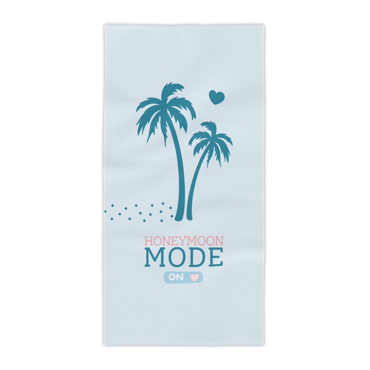 🏖️ Honeymoon Mode Premium-Strandtuch – Türkis