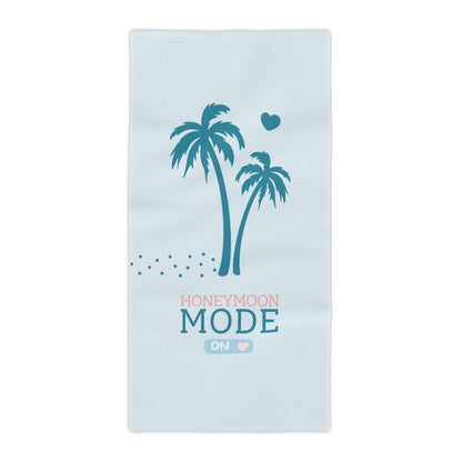 🏖️ Honeymoon Mode Premium-Strandtuch – Türkis