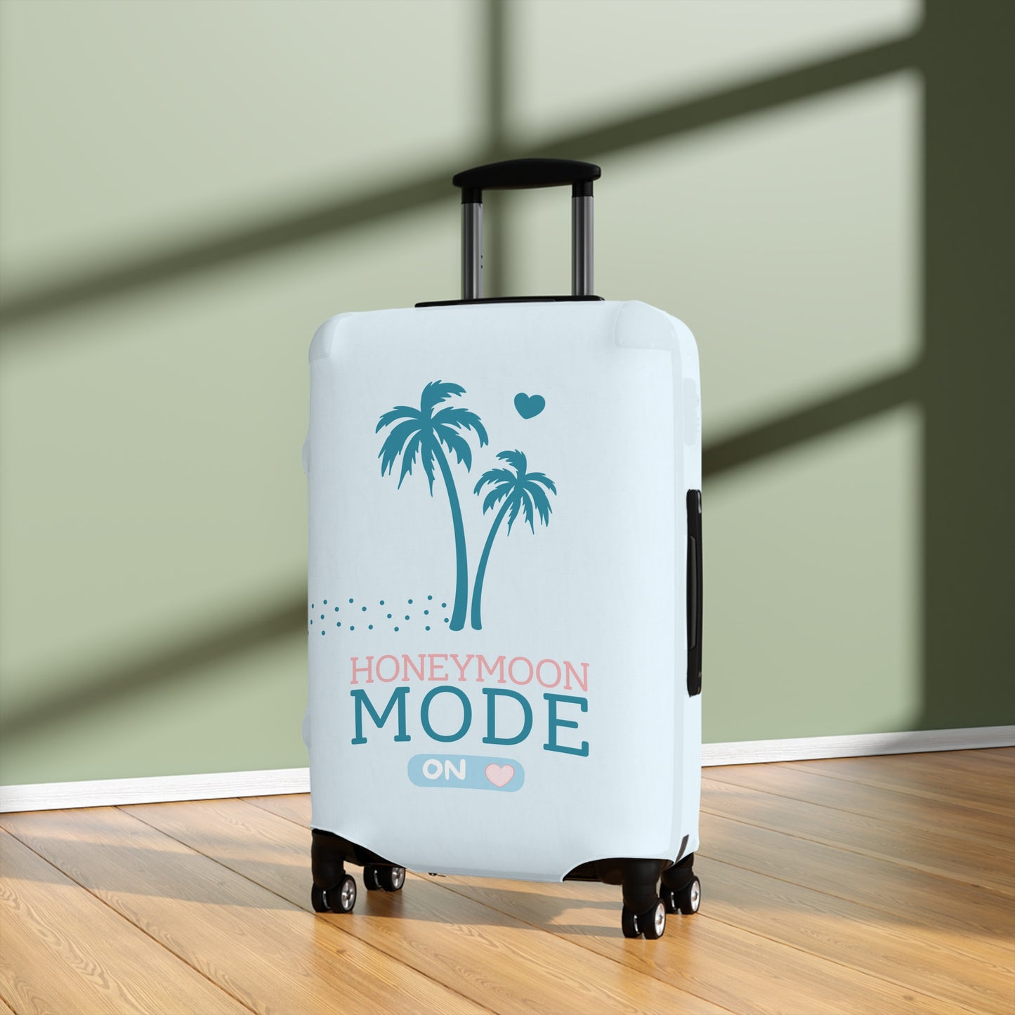 🧳 Honeymoon Mode Kofferhülle – Stretch Luggage Cover | Türkis