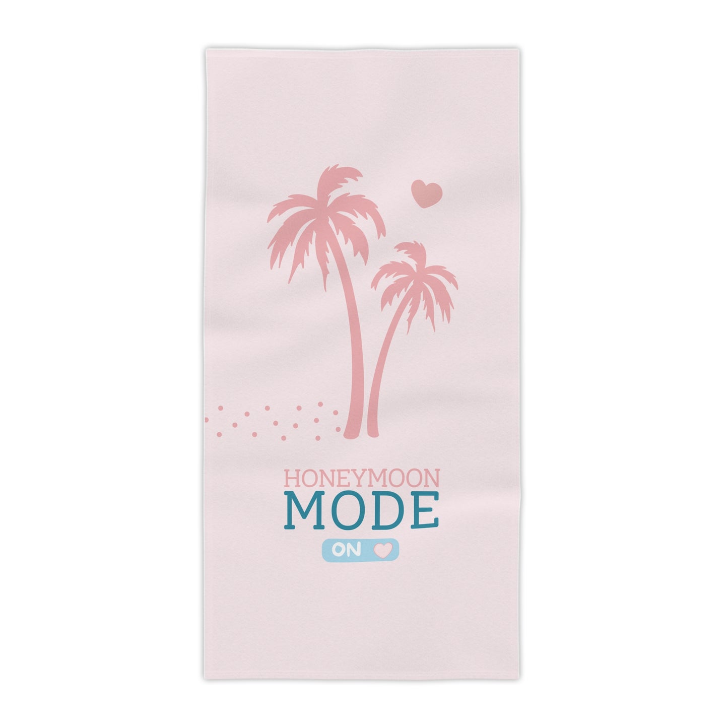 🏖️ Honeymoon Mode Premium-Strandtuch – Rosa