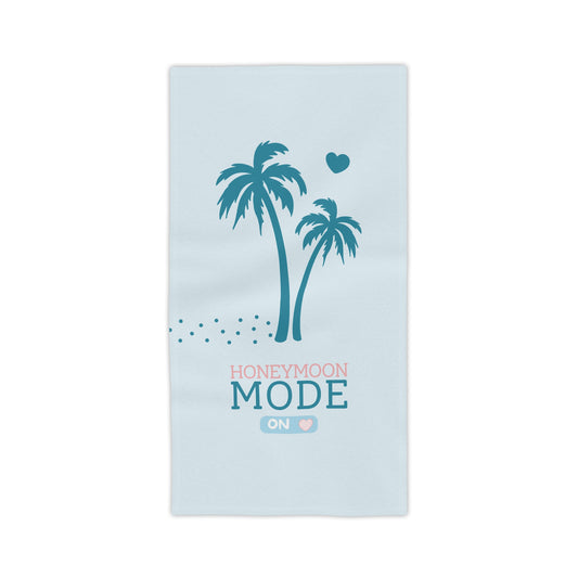 🏖️ Honeymoon Mode Premium-Strandtuch – Türkis