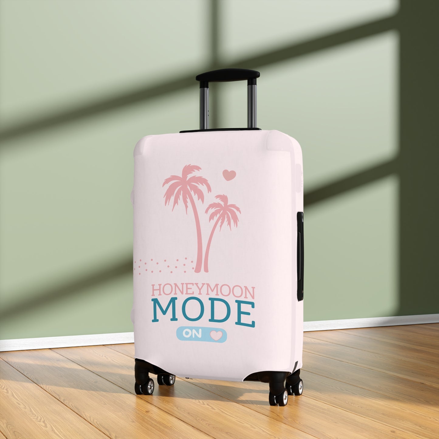 🧳 Honeymoon Mode Kofferhülle – Stretch Luggage Cover | Rosa
