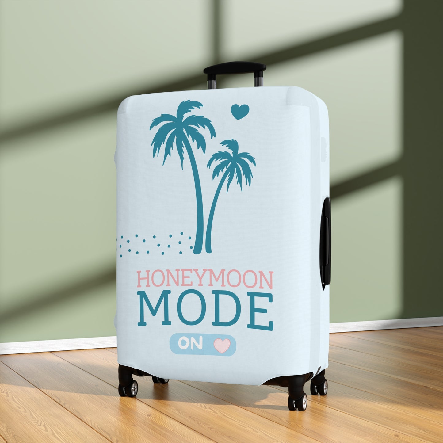 🧳 Honeymoon Mode Kofferhülle – Stretch Luggage Cover | Türkis