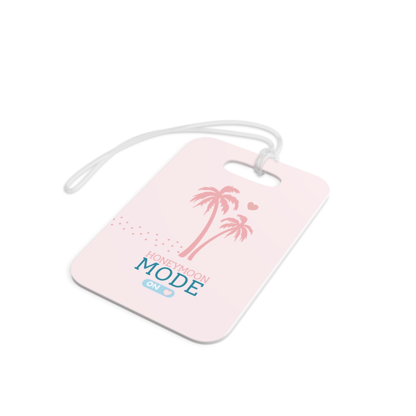 🏷️ Honeymoon Mode Kofferanhänger – Kunststoff | Rosa