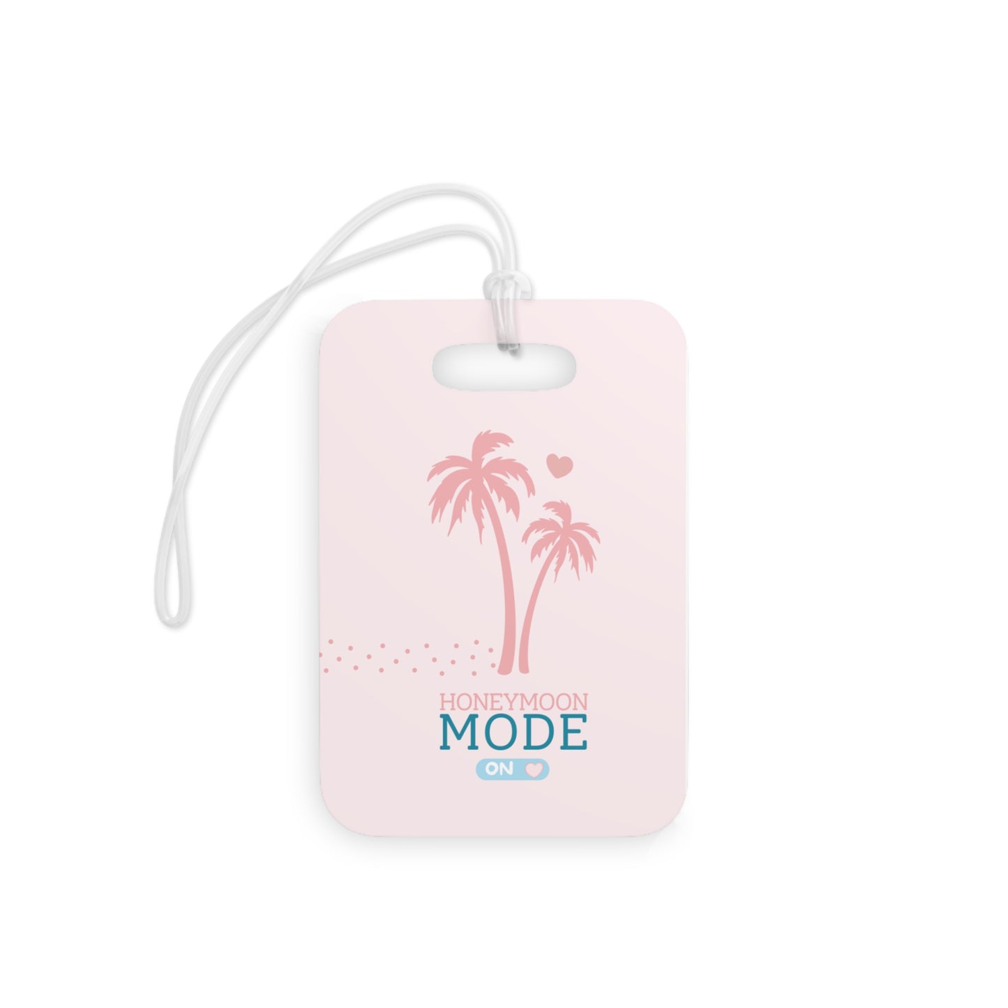 🏷️ Honeymoon Mode Kofferanhänger – Kunststoff | Rosa