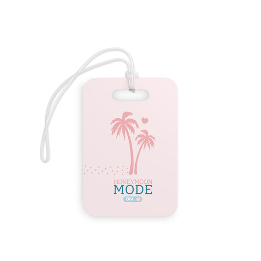 🏷️ Honeymoon Mode Kofferanhänger – Kunststoff | Rosa