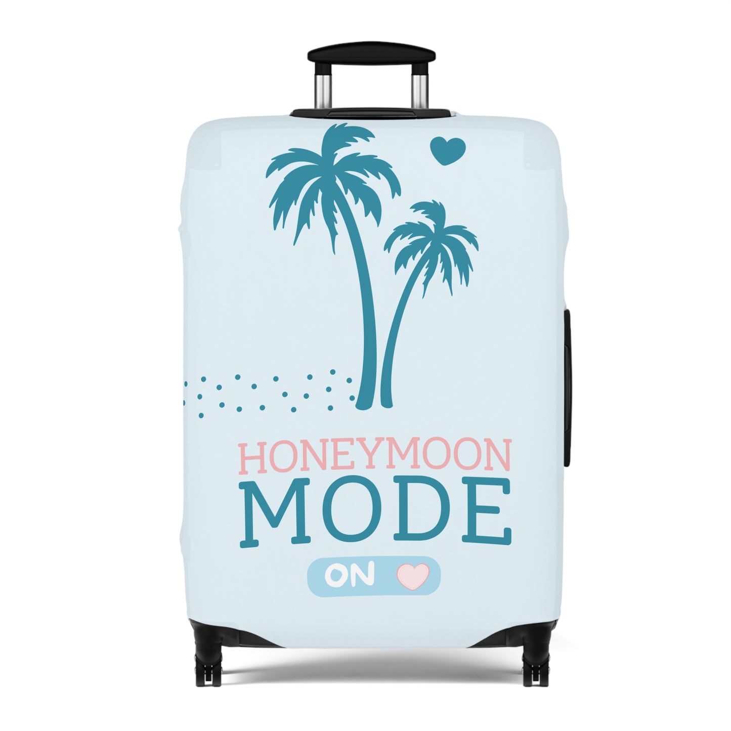 🧳 Honeymoon Mode Kofferhülle – Stretch Luggage Cover | Türkis